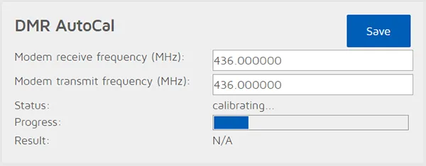 openSPOT1 DMR AutoCal