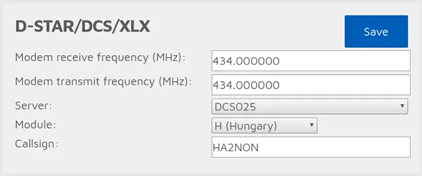 openSPOT1 DCS/XLX connector