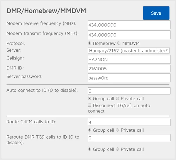 openSPOT1 Homebrew/MMDVM connector