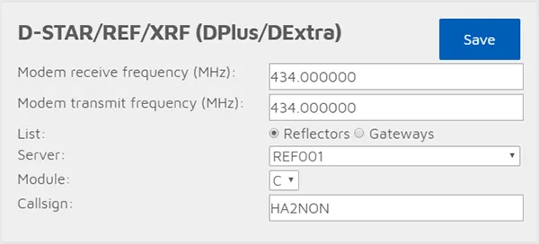 openSPOT1 REF/XRF connector