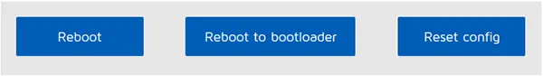 openSPOT1 Reboot/reset config settings