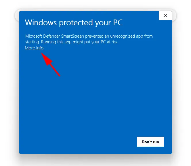 Windows Chrome installation step 2